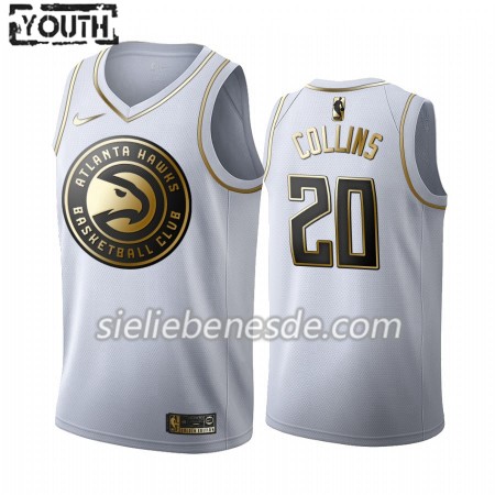 Kinder NBA Atlanta Hawks Trikot John Collins 20 Nike 2019-2020 Weiß Golden Edition Swingman